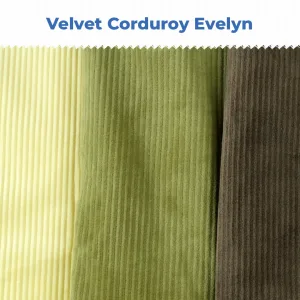 Kain Velvet Corduroy Evelyn Salur Bludru
