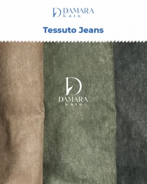 Kain Poly Tessuto Jeans Premium