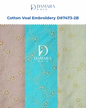 Kain Cotton Voal Embroidery D#7473-2B